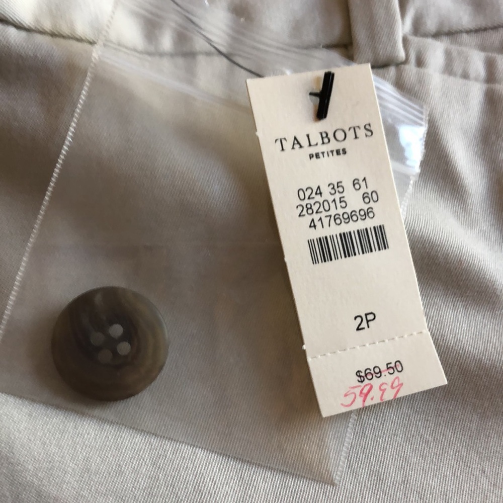 Talbots Cropped Pants/Capris. NWT sz 2 Petite. - Picture 4 of 11